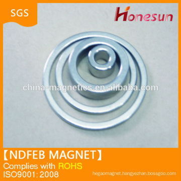 zinc coating ring shape N35 neodymium magnet